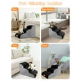 thumbnail image 4 of High Density Foam Dog Stairs 3 Tiers, Extra Wide Deep Dog Steps, Non-Slip Dog Ramp, Soft Foam Pet Steps, Best for Dogs Injured,Older Cats,Pets with Joint Pain, with 1 Dog Rope Toy (Black), 4 of 8