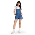 thumbnail image 4 of No Boundaries Denim Shortalls, 3" Inseam, Women's Sizes XXS-XXL, 4 of 4