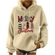 thumbnail image 1 of Sudaderas Con Capucha de Navidad Para Mujer, Suéter Informal Con Bolsillo de Manga Larga Estampado A La Moda, Blusa Odeerbi  ODB203158, 1 of 6