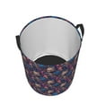 thumbnail image 2 of KLL Skull starry sky flower Waterproof Foldable Laundry Hamper Bucket with Handles for Storage Bin,Kids Room,Home Organizer (Small ), 2 of 7