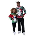 thumbnail image 4 of Jollidays Men's Christmas Wreath Llama Long Sleeve Crewneck Ugly Christmas Sweater,Sizes S-2XL, 4 of 6