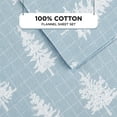 thumbnail image 3 of Regency Heights Queen Size Cotton Flannel Sheet Set, 4-Piece Flannel Bed Sheets Queen, 100% Cotton Bed Sheets Set with Deep Pocket, Blue Forest, 3 of 7