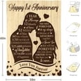 thumbnail image 6 of Yibo 1st Anniversary Blanket Gifts for Couple,One Year Anniversary Wedding Gifts for Boyfriend,Girlfriend,1 Year Anniversary Wedding Gifts for Her,Him,, 6 of 7