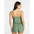 thumbnail image 2 of Time and Tru Women's and Women's Plus Size Tank Romper Swimsuit, Sizes XS-3X, 2 of 5