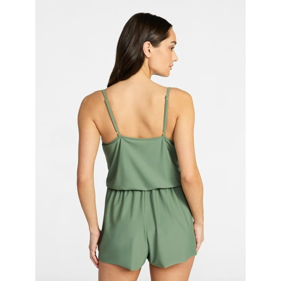 Time and Tru Women’s Wrap Swim Dress or Romper only .98