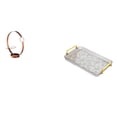 thumbnail image 1 of Elegante Estante De Metal Para Vinos Y Bandeja Organizadora De Postres Para El Hogar, El Comedor, Las Fiestas, Con Asa, Para Guardar Botellas Y Joyas., 1 of 8