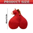 thumbnail image 3 of ZMKIAG Year of Horse Funny Butt Horse Plush Pillow Toy - Spring Festival Sofa Living Room Decor, Cute Animal Shaped Cushion for Relaxation and Themed Home Accent, 3 of 9