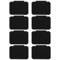 LOLIPPYY 8Pcs Black Clip on Basket Labels Removable Chalkboard Label Holders for Pantry and Storage Bin Organization