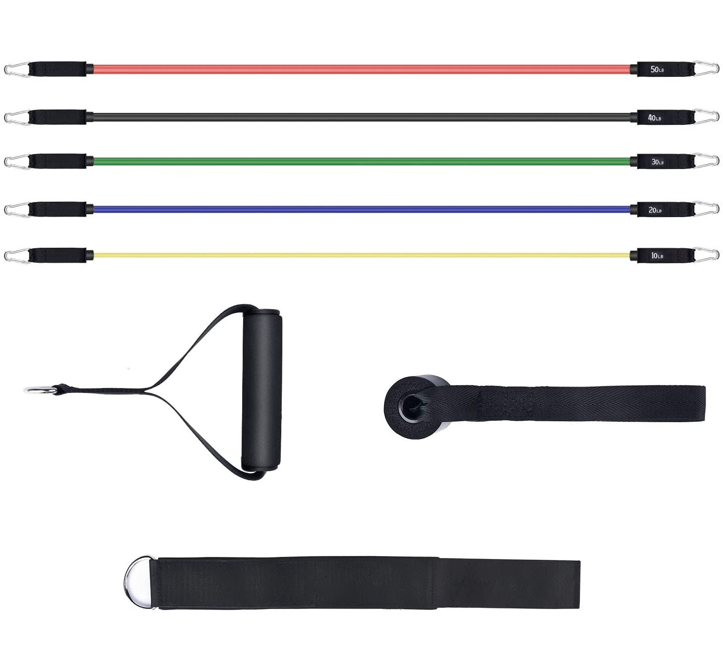 Resistance Bands for Working Out Exercise Bands Resistance Bands Set Fitness Bands Stretch Bands for Exercise Band Workout Bands Resistance Band Door Anchors Work Out Bands Elastic Bands for Exercise