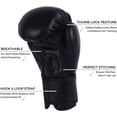 thumbnail image 3 of Kruzak Boxing Gloves for Kids 5-10 Years - Black - 6OZ, 3 of 5
