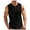 Black, variant on Posijego Men's Button Tank Tops Casual Crew Neck Sleeveless Lightweight Soft Stretch Summer Beach Tank Shirts