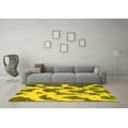 thumbnail image 3 of Ahgly Company Indoor Rectangle Abstract Yellow Modern Area Rugs, 5' x 7', 3 of 4