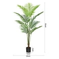 thumbnail image 5 of Artificial Tropical Palm Plants 4.5 Feet Fake Plant for Home Decor Indoor Outdoor Faux Areca Palm Tree in Pot for Home Office Perfect Housewarming Gift, 5 of 8