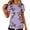 #231-Purple, variant on TaTaai Women's Everyday Summer Top Short Sleeve Round Neck Patterned Design Casual Printed Cotton Blend T-Shirt Gift