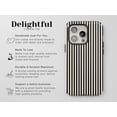 thumbnail image 5 of Striped Black and Cream Tough Phone Case – Minimalist, Vibrant Pastel Aesthetic, Cute Gift for iPhone 16 15 14 Pro Max, Samsung S25 S24 S44, 5 of 5