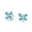 Blue, variant on Womens Created Blue Opal Summer Garden Firefly Dragonfly Stud Earrings .925 Sterling Silver