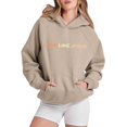 thumbnail image 4 of Women's Sweatshirt Casual Long Sleeve Graphic Hooded Pullover Polyester Comfortable Loose Fit, 4 of 5
