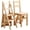 Wood color, variant on 4 Tier Folding Step Ladder, 3-in-1 Wooden Folding Ladder Chair, Portable Multi-Function Step Stool, 198 lbs Capacity Indoor and Outdoor Display Rack Flower Rack,for Library,Home,Kitchen