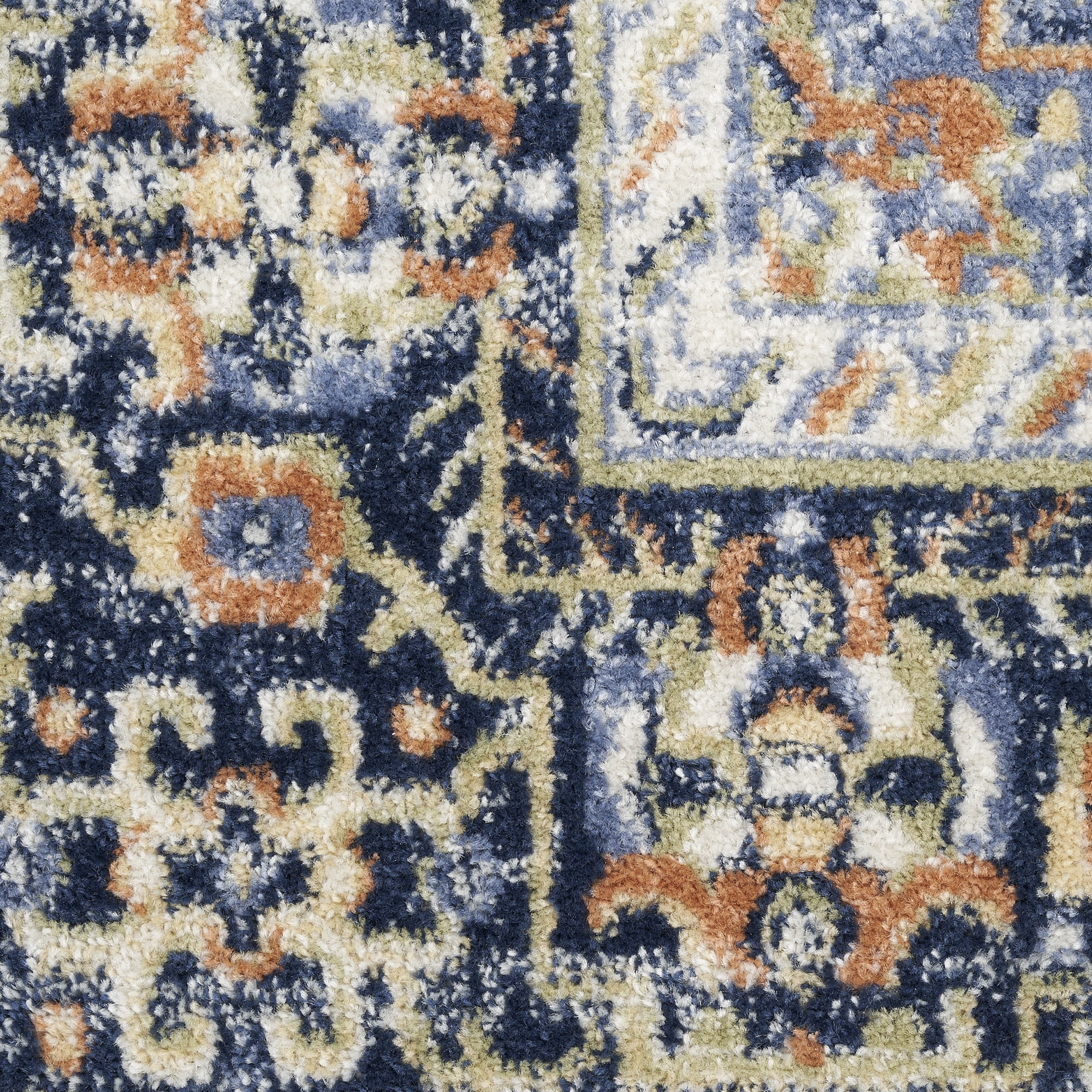 Nourison Essentials Indoor/Outdoor Navy 4' x 6' Area Rug (4x6)