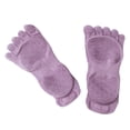 thumbnail image 2 of Calcetines de Yoga para Mujer Kusrkot Calcetín de Algodón Antideslizantes 5 Dedos Morado M, 2 of 8