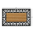 thumbnail image 5 of RugSmith Moulded Rubber Coir Classic Irongate Rectangle Indoor and Outdoor Doormat, 18" x 30", 5 of 6