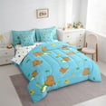 thumbnail image 3 of Homewish Cartoon Capybara 7-Piece Twin Bedding Sets For Children Teens,Kawaii Wildlife Bedding Comforter Set,Cute Animal Breathable Sheet Sets,Breathable Home Decor,Reversible, 3 of 8