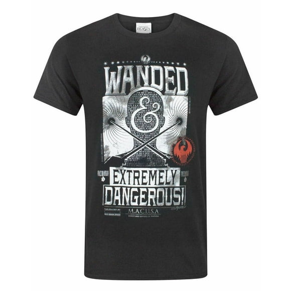 Fantastic Beasts And Where To Find Them Mens Black Short Sleeved T-Shirt
