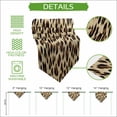 thumbnail image 5 of Leopard Printed Table Runner Linen Burlap Table Runner 72 Inches Long Modern Animal Fur Patterns Dresser Scarves for Kitchen Island Coffee Dining Room Party Wedding Banquet Holiday Decoration 13"x72", 5 of 8