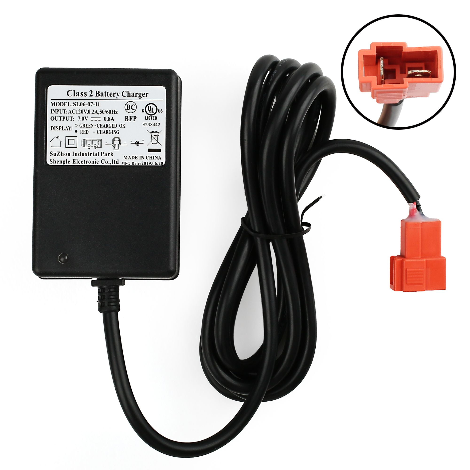 Charger AC adapter for W510AC-FCW W510AC-RFC ROLLPLAY Chevy Tahoe ride on 6VOLT 