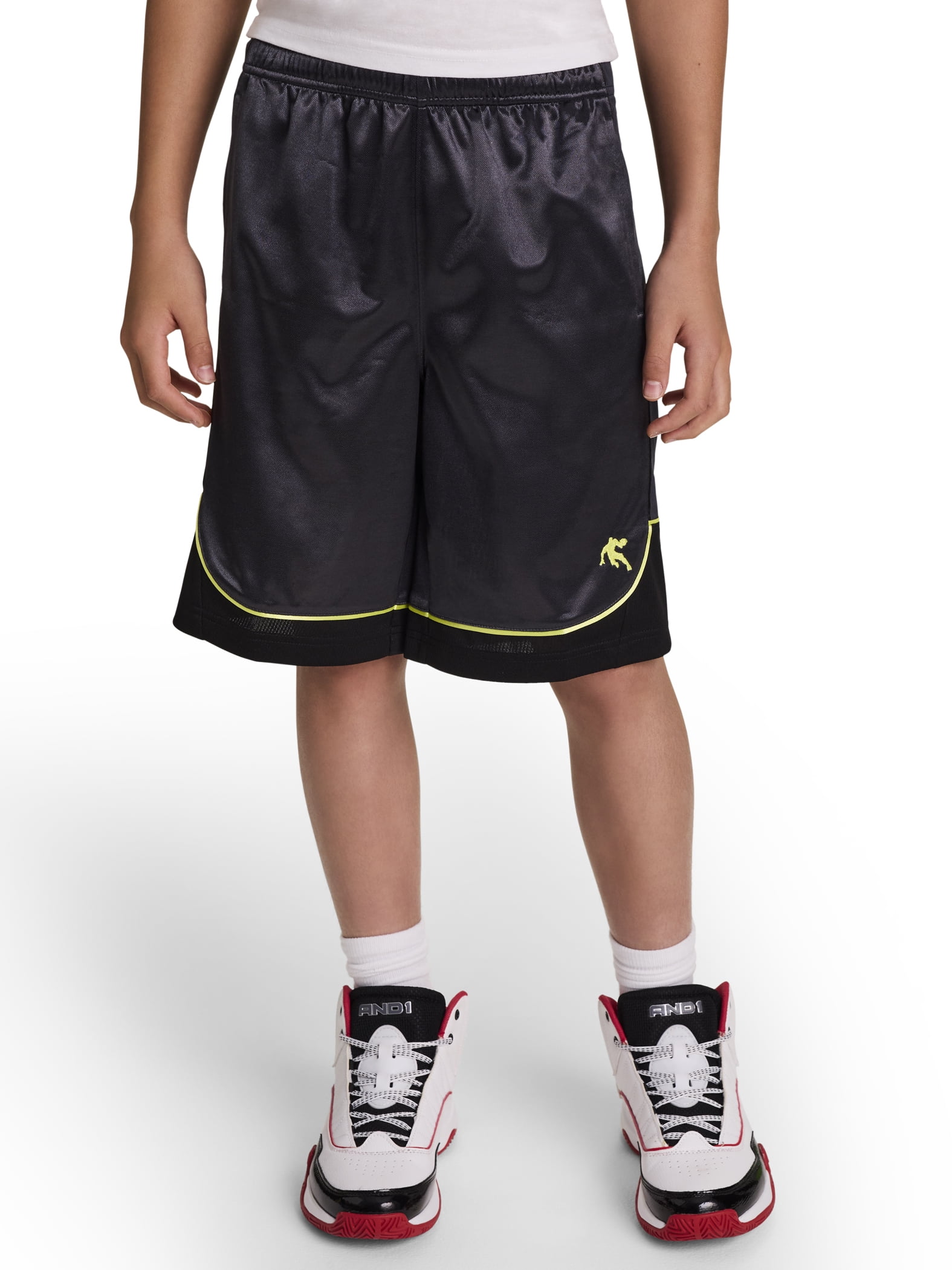 AND1 Boy's All Court Basketball Athletic Shorts, Sizes 4-18