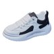 thumbnail image 4 of Zapatos casuales para mujeres jóvenes, calzado con suelas de goma, zapatillas deportivas de moda con cordones, zapatos de PU para senderismo, pesca, , 35 yardas negro, 4 of 8
