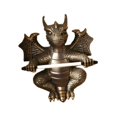 thumbnail image 1 of Escultura de resina de dragón para colgar en la pared, diseño de criatura fantástica gótica Estilo C, 1 of 9