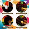 thumbnail image 3 of Colorful Design Black History Banner Red Yellow Green  Display Fist Symbol Geometric Pattern Cultural Backdrop for Black History Month Cultural Events  Celebrations, 3 of 8