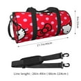 thumbnail image 2 of Pofeuu Sanrio Print Foldable Travel Duffle Bag with Removable Strap - Water-Resistant Gym Vacation Luggage Multi-Pocket Design, 2 of 6