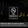 thumbnail image 3 of Faittoo No Smoking Sign, 4-Pack 10 x 7 Inch Reflective Rust Free Aluminum Sign, UV Protected, Weather/Fade Resistant, Easy to Inst, 3 of 6