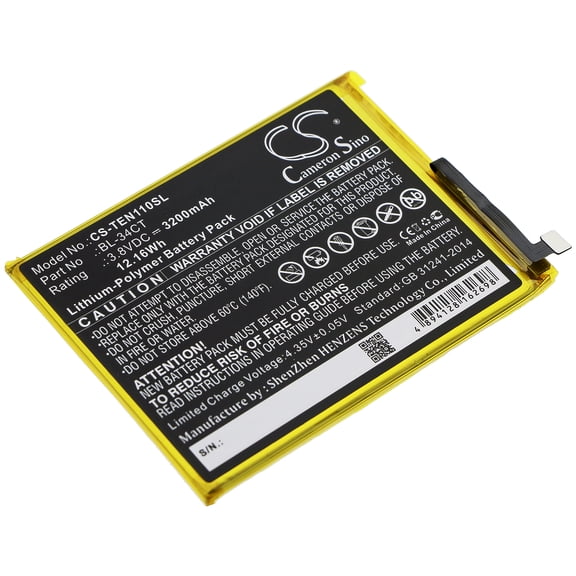3200mAh BL-34CT Battery for Camon i4 Camon 11S Camon iSky3