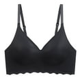 thumbnail image 4 of Everyday Bras for Women Women Bras plus Size Women Bras plus Size Front Hook Sports Bra Padding Full Support Sports Bra Workout Bra Compression Bras Small Bras Womens Bras No Underwire Black 34, 4 of 4