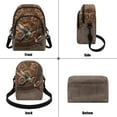 thumbnail image 4 of Xixirimido Sunflower Hummingbird Pattern Small Crossbody Purses Bags for Women Men Travel, Chest Sling Bag Women Casual Cross Body Bag Sling Backpack, Brown, 4 of 7