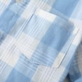 thumbnail image 5 of Xudanell Boys Plaid Shirt Kids Short Sleeve Button Down Shirts Summer Boys Shirt Easy Matching, 5 of 5