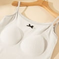 thumbnail image 4 of fatyb Built in Bra Tank Tops for Women Sleeveless Padded Camisole Shirts Spaghetti Strap Cami Shirts, 4 of 5