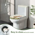 thumbnail image 3 of Suhoaziia Happy Easter Toilet Tank Cover Sets for Bathroom Elongated Toilet Lid Cover Fit Most Round and Elongated Oval Rabbit Toilet Bathroom Decor Seat Cushion, 3 of 5