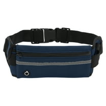 Unique Bargains 1 Pc Single Layer with Hold a Kettle Model Running Waist Pack for Hiking Gym Polyester Blue