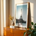 thumbnail image 2 of Eiffel Tower (color) - Paris Île-de-France France Photography Architecture Cityscape Travel Poster Autumn Boat Scenic Oak Framed Wall Art Print 12 x 18 inches, 2 of 59