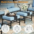 thumbnail image 6 of Sophia&William 7 Seat Patio Conversation Set Outdoor Sofa Furniture Set with Ottomans, Blue, 6 of 6