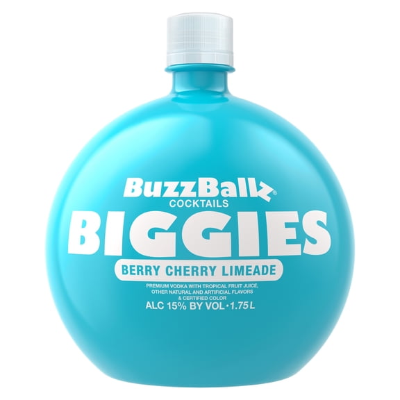 BuzzBallz Cocktails Berry Cherry Limeade 1.75L Can, ABV 15%