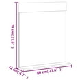 thumbnail image 3 of vidaXL Bathroom Mirror with Shelf Storage Wall Vanity Mirror BERG Solid Wood, 3 of 6