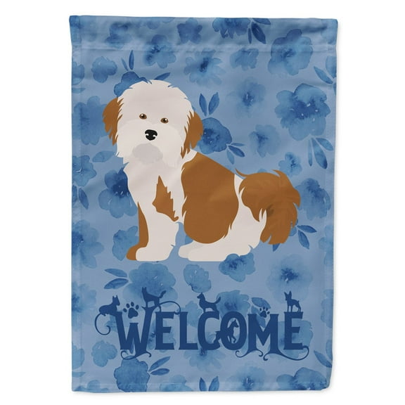 Carolines Treasures CK5998CHF Havanese 2 Welcome Flag Canvas House Size Large multicolor