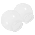 thumbnail image 3 of Minkissy 2Pcs White Spherical Acrylic Lampshade Create Pleasant Atmosphere for Garden and Courtyard, 3 of 8