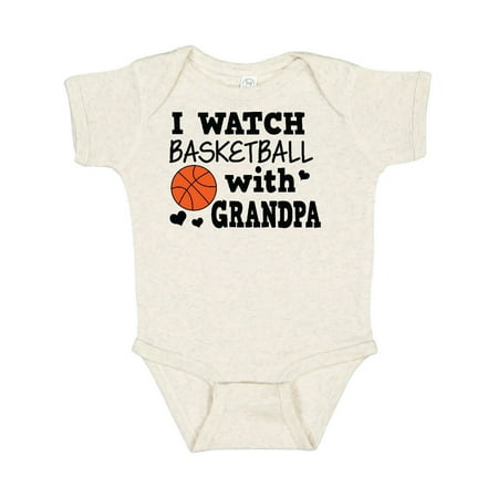 

Inktastic I Watch Basketball with Grandpa Gift Baby Boy Bodysuit