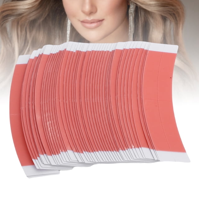 50 Cintas Para Peluca, Cinta Frontal De Encaje Adhesiva Transpirable De Doble Cara A Prueba De Sudor Con Diseño Perforado Para Postizo De Peluquín